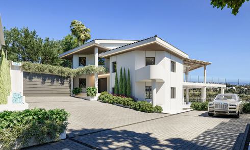 Nueva villa de lujo en venta, en primera línea de Los Flamingos Golf en Marbella - Benahavis 52811