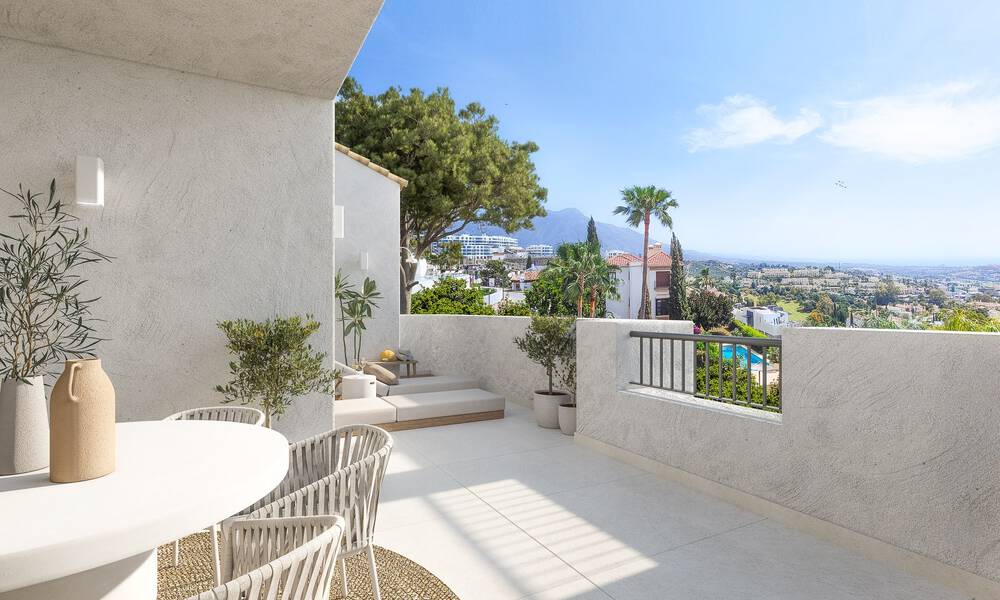 Apartamento de calidad superior amplia terraza y vistas panoramicas al mar en venta en Benahavis - Marbella 53946