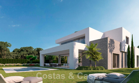 Nuevas villas de lujo modernistas en venta en un complejo de golf de 5 estrellas en Mijas, Costa del Sol 53386