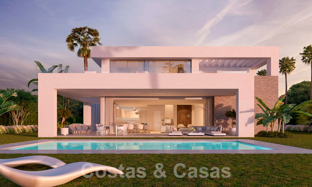 Nuevas villas de lujo modernistas en venta en un complejo de golf de 5 estrellas en Mijas, Costa del Sol 53392