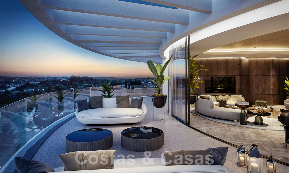 3 unidades nuevas! Sofisticados apartamentos de lujo en venta con vistas de 300° al mar, golf y montaña en Benahavis - Marbella 53428