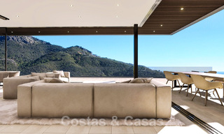 Villa de lujo vanguardista de diseño ultramoderno en venta con impresionantes vistas al mar y a la montaña en Benahavis - Marbella 52063 