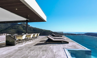 Villa de lujo vanguardista de diseño ultramoderno en venta con impresionantes vistas al mar y a la montaña en Benahavis - Marbella 52064 