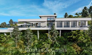 Villa de lujo vanguardista de diseño ultramoderno en venta con impresionantes vistas al mar y a la montaña en Benahavis - Marbella 52066 