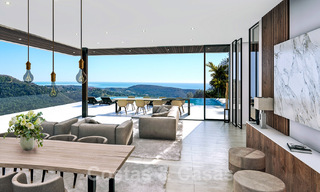 Villa de lujo vanguardista de diseño ultramoderno en venta con impresionantes vistas al mar y a la montaña en Benahavis - Marbella 52075 