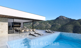 Villa de lujo vanguardista de diseño ultramoderno en venta con impresionantes vistas al mar y a la montaña en Benahavis - Marbella 52077 