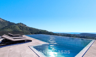 Villa de lujo vanguardista de diseño ultramoderno en venta con impresionantes vistas al mar y a la montaña en Benahavis - Marbella 52078 