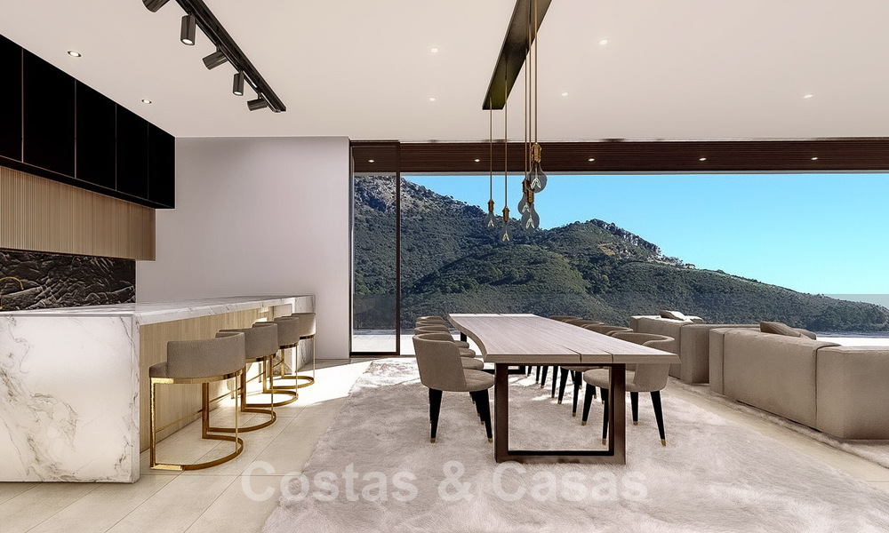 Villa de lujo vanguardista de diseño ultramoderno en venta con impresionantes vistas al mar y a la montaña en Benahavis - Marbella 52079