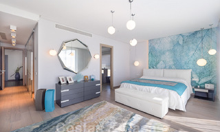 Moderna villa de lujo en venta con impresionantes vistas al mar en una zona exclusiva de Benahavis - Marbella 53374 