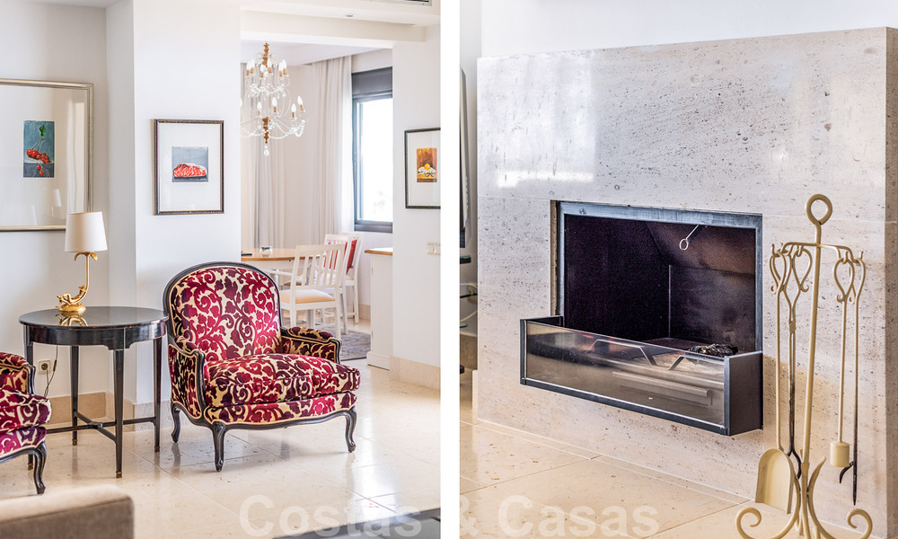 Moderno ático dúplex en venta con vistas panorámicas al mar, situado en un codiciado complejo en Los Monteros, Marbella 52254