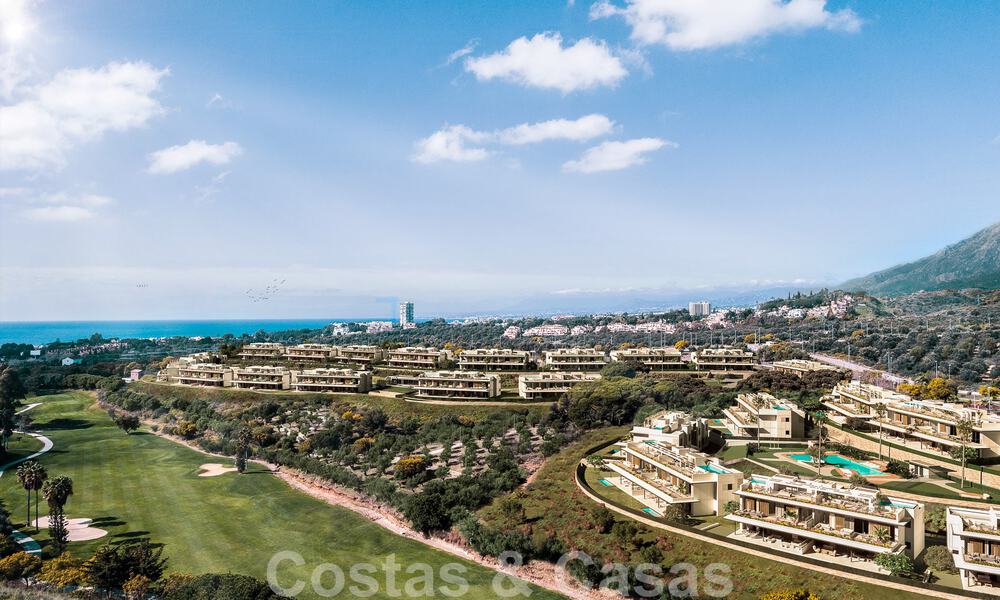 Nuevo proyecto de apartamentos de prestigio en venta con piscina privada junto al campo de golf en Marbella Este 52417