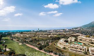 Nuevo proyecto de apartamentos de prestigio en venta con piscina privada junto al campo de golf en Marbella Este 52417 