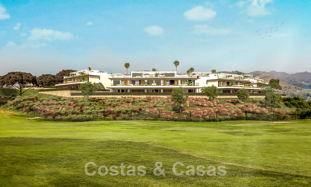 Nuevo proyecto de apartamentos de prestigio en venta con piscina privada junto al campo de golf en Marbella Este 52418