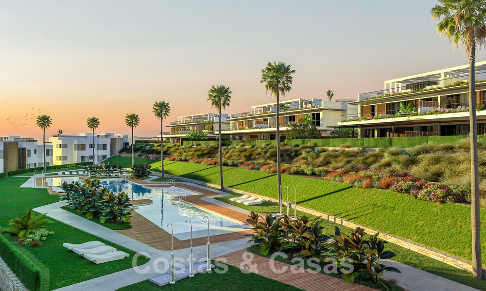 Nuevo proyecto de apartamentos de prestigio en venta con piscina privada junto al campo de golf en Marbella Este 52425