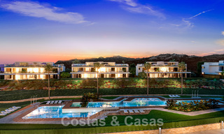 Nuevo proyecto de apartamentos de prestigio en venta con piscina privada junto al campo de golf en Marbella Este 52426 