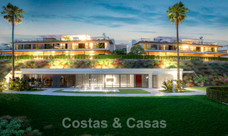 Nuevo proyecto de apartamentos de prestigio en venta con piscina privada junto al campo de golf en Marbella Este 52429 