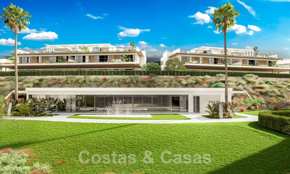 Nuevo proyecto de apartamentos de prestigio en venta con piscina privada junto al campo de golf en Marbella Este 52430