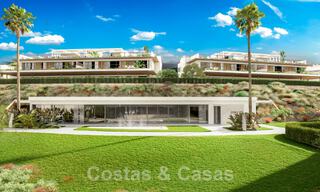 Nuevo proyecto de apartamentos de prestigio en venta con piscina privada junto al campo de golf en Marbella Este 52430 
