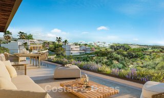 Nuevo proyecto de apartamentos de prestigio en venta con piscina privada junto al campo de golf en Marbella Este 52432 