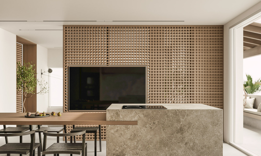 Sofisticado ático de lujo en venta en complejo en primera línea de playa en la Nueva Milla de Oro entre Marbella y Estepona 52996