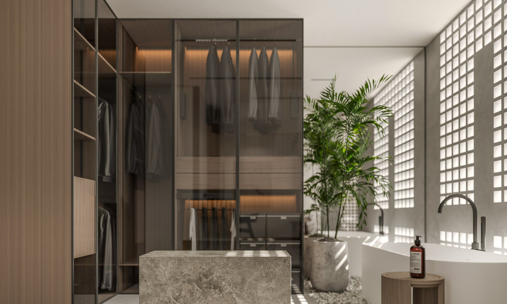 Sofisticado ático de lujo en venta en complejo en primera línea de playa en la Nueva Milla de Oro entre Marbella y Estepona 52999