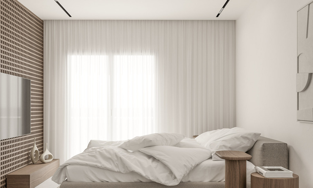 Sofisticado ático de lujo en venta en complejo en primera línea de playa en la Nueva Milla de Oro entre Marbella y Estepona 53000