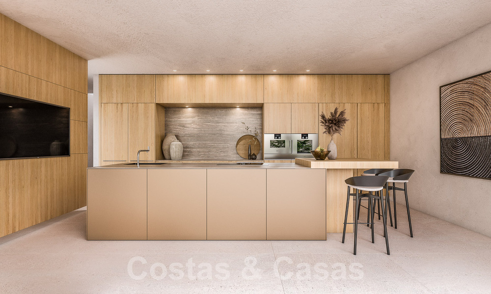 Nuevo proyecto con 5 innovadoras villas de diseño arquitectónico en venta con vistas panorámicas al mar en Cascada de Camoján en Marbella 53068