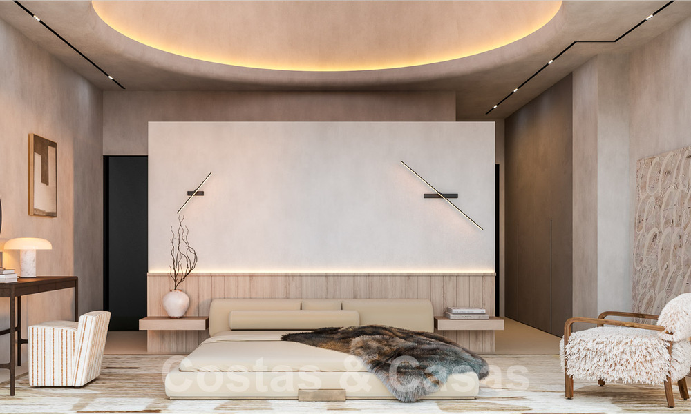Nuevo proyecto con 5 innovadoras villas de diseño arquitectónico en venta con vistas panorámicas al mar en Cascada de Camoján en Marbella 53077