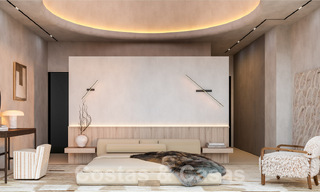 Nuevo proyecto con 5 innovadoras villas de diseño arquitectónico en venta con vistas panorámicas al mar en Cascada de Camoján en Marbella 53077 