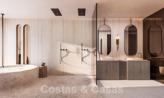 Nuevo proyecto con 5 innovadoras villas de diseño arquitectónico en venta con vistas panorámicas al mar en Cascada de Camoján en Marbella 53079 