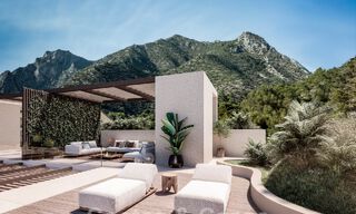 Nuevo proyecto con 5 innovadoras villas de diseño arquitectónico en venta con vistas panorámicas al mar en Cascada de Camoján en Marbella 53084 