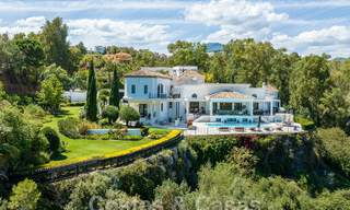 Magnífica villa mediterránea de lujo en venta con vistas panorámicas al mar en La Quinta, Benahavis - Marbella 53136 