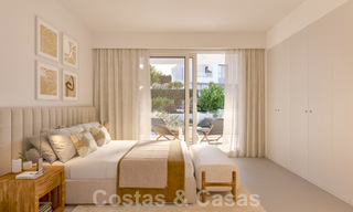 Casas adosadas nuevas y energéticamente eficientes en venta, a un paso de la playa en Elviria al este de Marbella centro 53155 