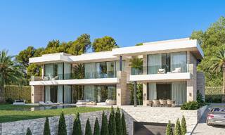 Nueva villa de diseño ultra lujosa en venta en urbanización privilegiada a un paso de campos de golf en Marbella - Benahavis 54645 