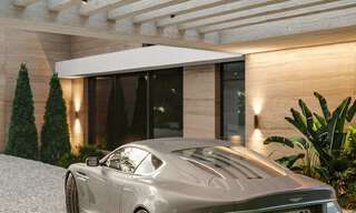 Nueva villa de diseño ultra lujosa en venta en urbanización privilegiada a un paso de campos de golf en Marbella - Benahavis 54647 
