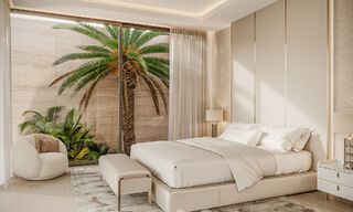 Nueva villa de diseño ultra lujosa en venta en urbanización privilegiada a un paso de campos de golf en Marbella - Benahavis 54649 