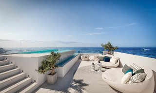 Exclusivo proyecto con 4 villas pareadas de lujo en venta, en primera línea de playa, en Marbella Este. ¡Gran descuento para la última villa! 53342 