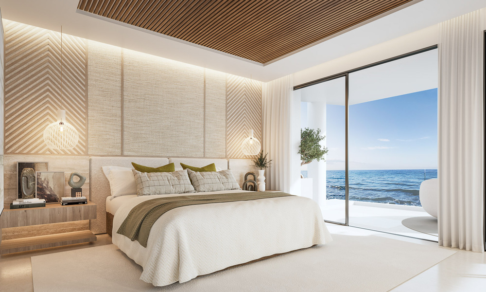 Exclusivo proyecto con 4 villas pareadas de lujo en venta, en primera línea de playa, en Marbella Este. ¡Gran descuento para la última villa! 53349