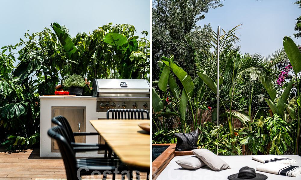 Lujoso apartamento en venta con acogedora terraza, piscina privada y vistas al mar en Nueva Andalucia, Marbella 54958