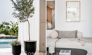 Lujoso apartamento en venta con acogedora terraza, piscina privada y vistas al mar en Nueva Andalucia, Marbella 54960 