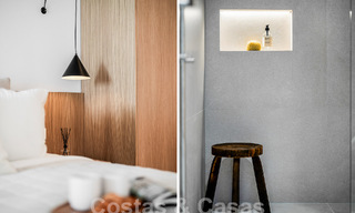 Lujoso apartamento en venta con acogedora terraza, piscina privada y vistas al mar en Nueva Andalucia, Marbella 54962 