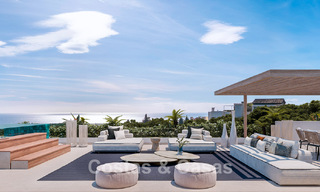 Exclusiva urbanización con 5 villas de diseño vanguardista en venta con vistas panorámicas al mar en Cascada de Camojan, Marbella 54043 