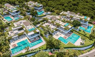 Exclusiva urbanización con 5 villas de diseño vanguardista en venta con vistas panorámicas al mar en Cascada de Camojan, Marbella 54045 