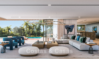 Exclusiva urbanización con 5 villas de diseño vanguardista en venta con vistas panorámicas al mar en Cascada de Camojan, Marbella 54046 