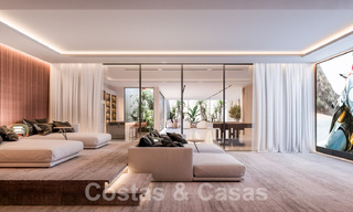 Exclusiva urbanización con 5 villas de diseño vanguardista en venta con vistas panorámicas al mar en Cascada de Camojan, Marbella 58231 