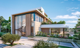 Exclusiva urbanización con 5 villas de diseño vanguardista en venta con vistas panorámicas al mar en Cascada de Camojan, Marbella 58235 
