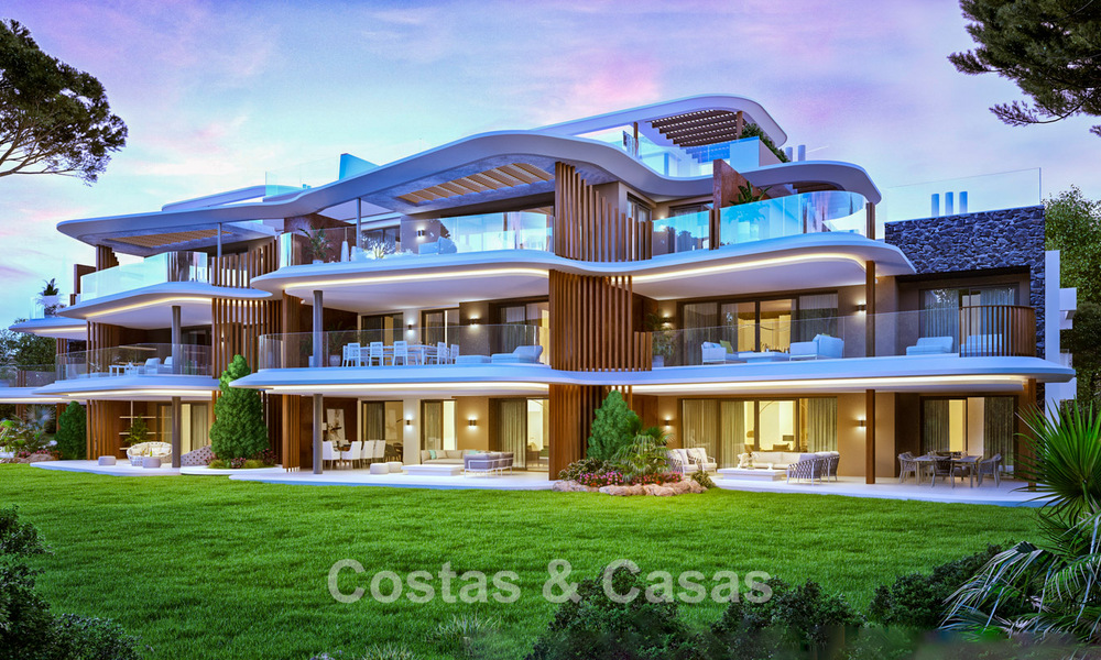 Apartamentos de lujo con diseño innovador en venta en un gran resort de naturaleza y golf en Marbella - Benahavis 54734