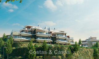 Apartamentos de lujo con diseño innovador en venta en un gran resort de naturaleza y golf en Marbella - Benahavis 54737 