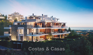 Apartamentos de lujo con diseño innovador en venta en un gran resort de naturaleza y golf en Marbella - Benahavis 54742 