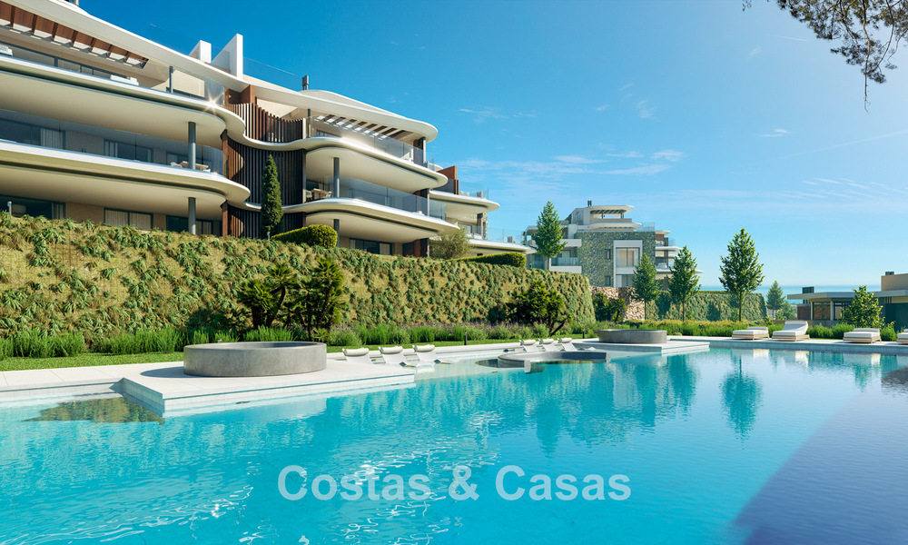 Apartamentos de lujo con diseño innovador en venta en un gran resort de naturaleza y golf en Marbella - Benahavis 54745